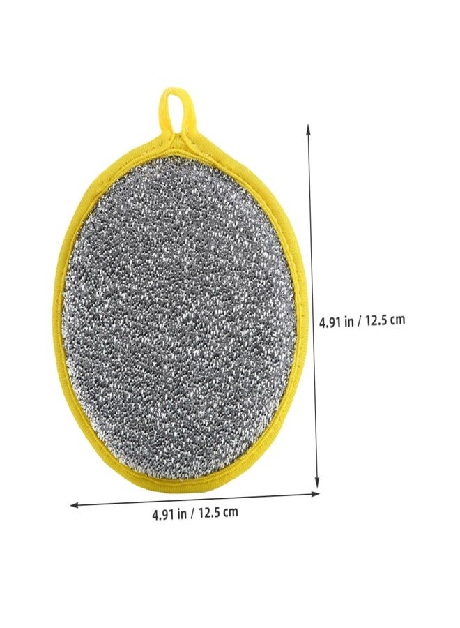 BUGUUYO High-Efficiency Round Kitchen Sponges 10pcs Double-Sided Dish Scrubbers Quick Stain Remover Breathable Material - Image 2